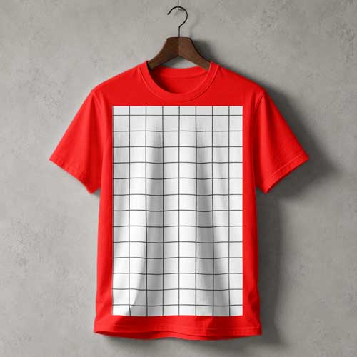 Minimalist white t-shirt product shot mockup PSD