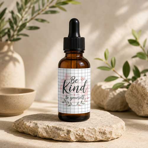 Natural skincare cosmetics bottle product scene mockup PSD